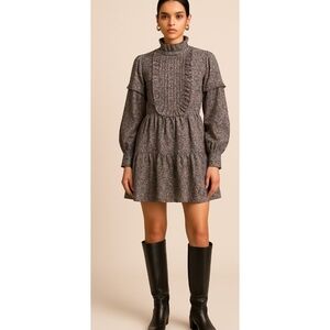 Walter Baker Women's Adriana Long Sleeve Floral Dress Boho style Size  10